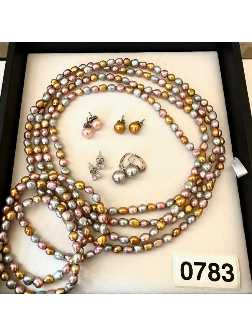 Jewelry Lot Honora Freshwater Pearl Necklace Multicolor Bracelets 925 Earrings